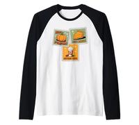 Pumpkin Spice Postal Stamp Retro Fall Postage Stamps Coffee Raglan Baseball Tee