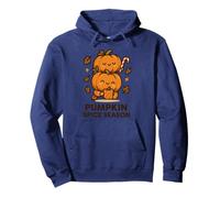 Pumpkin Spice Season Cute Autumn Coffee Design Pullover Hoodie