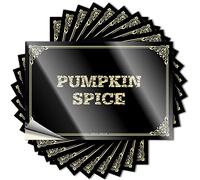 Pumpkin Spice Stickers Entry Way Decoration | Half Case Removable Decal Pack(6X9CM)