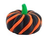 Pumpkin Spinner Toy, 3D Printed Double Helix Fidget Stress Relief Spinner Smooth Spin Stretch, For Office Desk Anxiety Relief Decompression Handheld Portable Fidget Gift Black