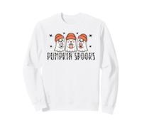 Pumpkin Spooks Ghost Trio Halloween Ghosties Love Lattes Sweatshirt