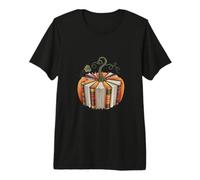 Pumpkin Stack of Books for Halloween and Fall Season Premium T-Shirt