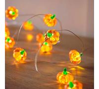 Pumpkin String Lights, Battery Powered Halloween Decoration, Autumn Fairy Lights for Indoor Thanksgiving Party Festival (3M-30 LED)