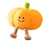 Pumpkin Stuffed Animal Cute Plush Farmhouse Cushion Doll Toy with Leg