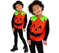 Pumpkin Tabard Kids Halloween Fancy Dress Costume Toddler Girls Boys Outfit