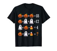 Pumpkin Teacher Costume For Men, Women Halloween Math Quiz T-Shirt