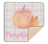 Pumpkin Time Autumn Art Large Sturdy Baby Gym & Activity Mat for Indoor Outdoor Comfortable Travel Play Mat for Baby Toddler Infant, 50'' x 50''