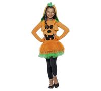 Pumpkin Tutu Costume Set Smiffys Orange 10-12 Years