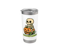 Pumpkin Wheels Skeleton Rider Stainless Steel Insulated Tumbler