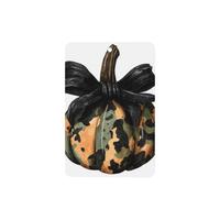 Pumpkin With Camouflage Patterns Black Bow Car Air Fresheners 4 Pcs Hanging Scented Cards Fragrance Scented Cards For Car Aromatherapy Tablets