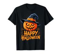 Pumpkin with Hat Happy Halloween Costume for Women Men Kids T-Shirt
