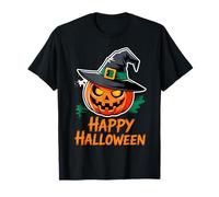 Pumpkin with Hat Happy Halloween Costume for Women Men Kids T-Shirt