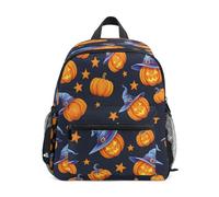 Pumpkin Wizard Toddler Backpack, Boy Backpack Preschool Bag Kindergarten Schoolbag Nursery Travel Bag for Girl