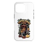 Pumpkin Zombies From Outer Space Halloween Alien Graphic Case for iPhone 16 Pro