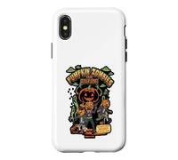 Pumpkin Zombies From Outer Space Halloween Alien Graphic Case for iPhone X/XS