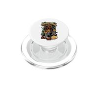 Pumpkin Zombies From Outer Space Halloween Alien Graphic PopSockets PopGrip for MagSafe