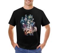 PUMPKINPAIPAI Ghosts BBC T-Shirt Anime Sports Fan t-Shirts Heavyweight t Shirts T-Shirt for a boy Men's t-Shirt Black