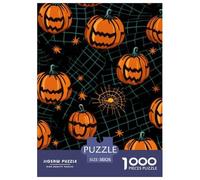 Pumpkins And Spider Webs Jigsaw Puzzles Puzzle for Adults Kids. 1000 Piece Great Gifts Challenge Toy Educational Games Home Decoration for Educational Games Gifts 38x26cm/1000pcs