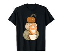 Pumpkins, Cats & Coffee Cozy Autumn Days Relaxing Inside T-Shirt