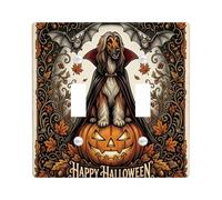 Pumpkins Double Light Switch Cover Plate, Gothic Vintage Bat Vampire Halloween Orange Standard Size Switch Plate Decorative for Home Living Room Bedroom Bathroom Decor