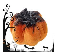 Pumpkins for Decorating | Halloween Pumpkin Spider Decor | 3D Velvet Prop Decoration for Home Window Door Offices House Holiday Season Use Outside Display