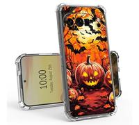 Pumpkins in The Woods Clear Case for Google Pixel 9 Pro/Pixel 9 6.34" Slim Transparent Anti-Yellow TPU Military Protective Tough Durable Bumper Protective Cover for Pixel 9 Pro/Pixel 9