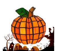 Pumpkins Night Light,Autumn Decoration Pumpkin Decorative Figures with LED Lights | Battery Operated Lamps Figurine Illuminated for Thanksgiving Fall Tabletop Bedroom Bathroom Outdoor Hallway