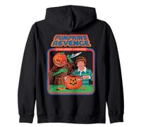 Pumpkins Revenge Halloween Sarcastic Retro Funny Adult Humor Zip Hoodie