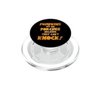 Pumpkins sit on porches because they can't knock! PopSockets PopGrip for MagSafe