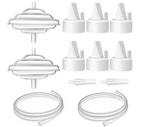 PumpMom-us Breast Pump Parts for Spectra, Duckbill Valve Tubes Backflow Protector Compatible with Spectra S1 S2 9 Plus Synergy Gold, Not Original Pump Parts