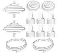 PumpMom-us Breast Pump Parts for Spectra, Replace Duckbill Valves Tubes Backflow Protector Membrane for Spectra S1 S2 9 Plus Breastpumps