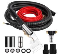 Pumpoasis Extractor Hose Kit for Shop Vac,Equipped with 10FT Hoses and 25 FT Water Pipes,Converts The Vacuum Cleaner into a Carpet Cleaning Machine,Cleaning Home,Hose & Adapter for Deep Cleaning