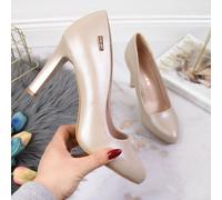 Pumps on the post Sergio Leone W SK3AC pearl nude