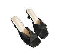 Pumps Wide Fit Wedding Shoes Shoes for Women Women's Simple High Heeled Casual Fashion French Slippers Pumps Wide Fit Wedding Shoes Shoes for Women (Black, 38)