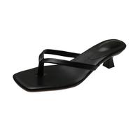 Pumps Women's Heels Scandals for Women High Heels Open Toe Cover Heel Suede Sandals Women's Platform and Wedge Sandals Pumps Block Heel, black, 5 UK