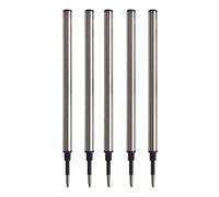 pumpumlia 1/5/20Pcs Pen Refills Stainless Steel Refills 0.5mm Tip Quick Drying Smooth to Write for Ballpoint Pen Gel Pen