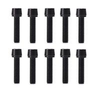 pumpumlia 10Pcs Bicycles Stem Screw Bike Stem Bolts Tapered Head Bolts Screws With Washers Steering Handlebar Part M5x20mm For Road Easily Installation