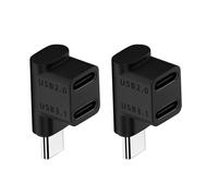 pumpumlia 180 Degree U Shaped 100W USB 3.1 Type C 1 To 2 Male To Female Adapter 10Gbps Fast Data 4K60HZ Tablet USB C Charging USB C Connectors