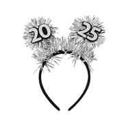pumpumlia 2025 New Year Headband Happy New Year Props Headwear Christmas Party Hairhoop Festival Celebration Headwear For Family Unisex Hairband