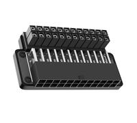 pumpumlia 24P Power Adapter With Housing 90 Degree Power Adapter For Computer Connection And Office Use Power Cable Installation
