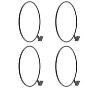 pumpumlia 4Pcs Metal Ball Display Stand Sports Storage Shelf Wall Mounted Ball Holders for Basketball Football Storage Basketball Display Rack