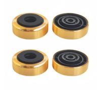 pumpumlia 4Pcs Turntable Isolation Pad For Amplifier HiFi Devices Recorder Aluminum Speakers Isolation Feet Speakers Spikes Stand Isolation Feet
