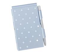 pumpumlia Aluminum Metal Notepads with Twist Action Ballpoint Pen 70 Pages Unlined for Daily Journaling Meetings Note Taking Permanent Metal Pad