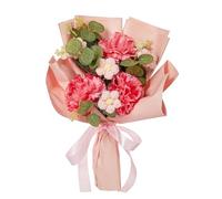 pumpumlia Artificial Flower Bouquets Knitted Crochet With Bear For Graduation Mother Day Valentines Day For Outdoors For Cemetery For Decorations For Outdoors Hanging Basket