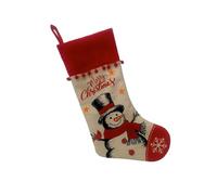 pumpumlia Christmas Character Decorative Burlap Socks Santa Snowman Motifs Easy Setups Wall Display For Store Family Event Efficient Festival Gift Bag Decoration