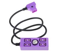 pumpumlia Dtap Power Splitter D-tap Male To 4 Port Female D-Tap Hub Adapter With 1/4Screw Expands Power Output To Four Devices
