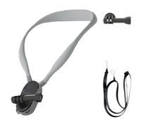 pumpumlia Ergonomic Bendable Neck Holder For GO 3S Camera Adjustable Design Silicone Harness Nonslip Chest Strap Shake Proof Action Camera Mount