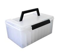 pumpumlia Fishing Storage Box Squid Jigs Hard Baits Container Plastics Organizers Lures Tool Storage Case 52 Grids Fishing Tackle Box Squid Jig Hard Baits Container