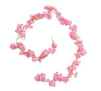 pumpumlia Flower Vine 180cm Flexible For Wall Bedroom Decoration 1.8m Long Artificial Hanging Ornament Artificial Flowers Decoration