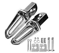 pumpumlia Foldable Aluminum Motorcycle Rear Footrest Replacement Foot Pedal Pegs E Bike Folding Pegs